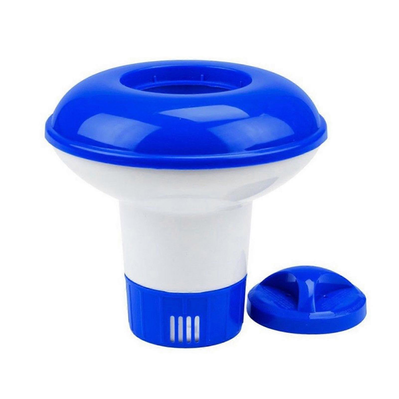 Chlorine Tablet Holder for Pool - Floating Chlorine Tablet Dispenser 12.7 cm with Lid for Hollow Pools and Swimming Pools