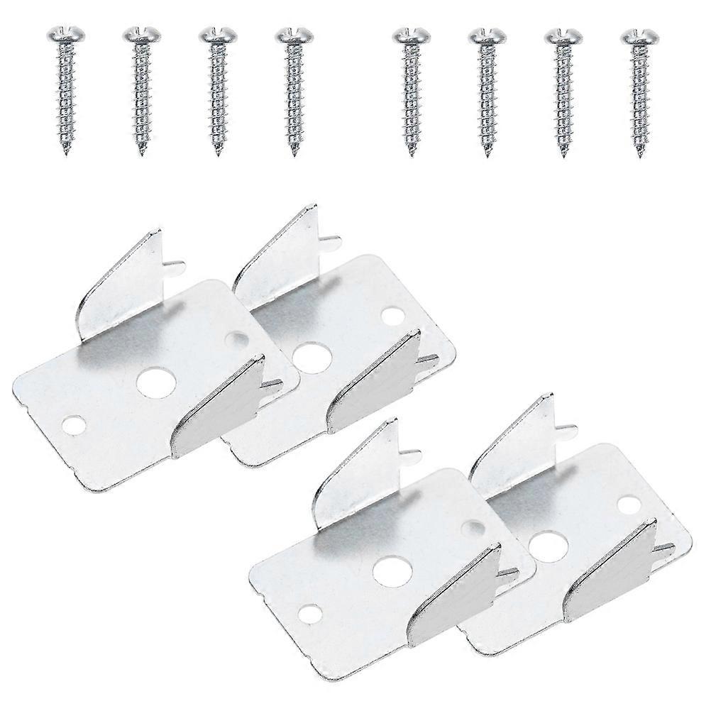 Heavy Duty Iron Curtain Rod Bracket Set for Wall Ceiling Mount – Space Saving Design for Home Decor