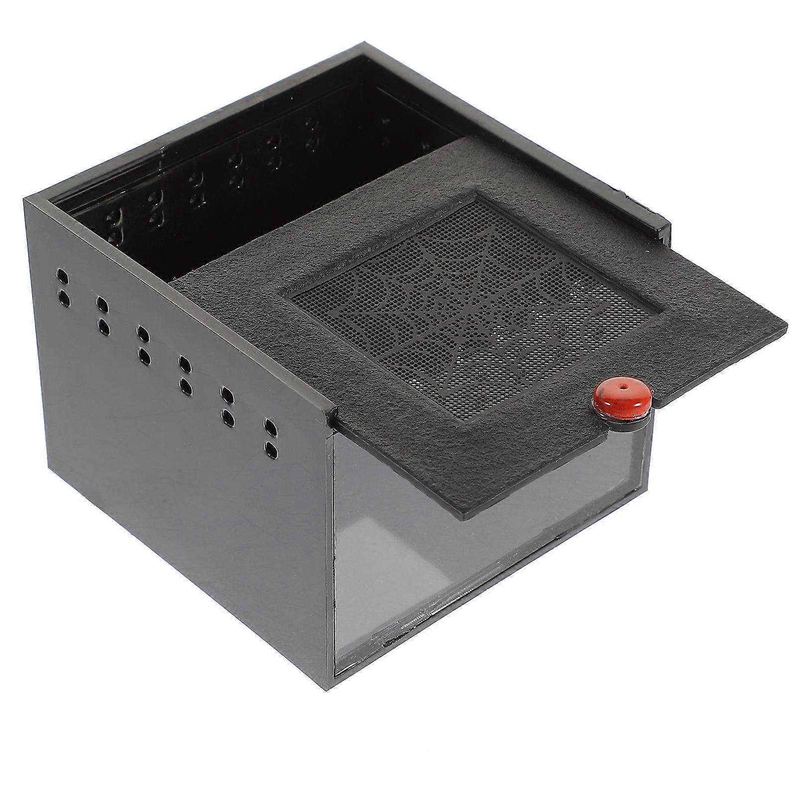 Jumping Spider Habitat with Pullout Lid for Displaying Reptiles Prevent Escape 1Set