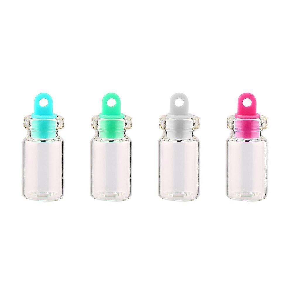 Miniature Bottles Clear Small Glass Jars With Lids For Decoration And Gifting Craft Enthusiasts 12x24mm 50Pcs