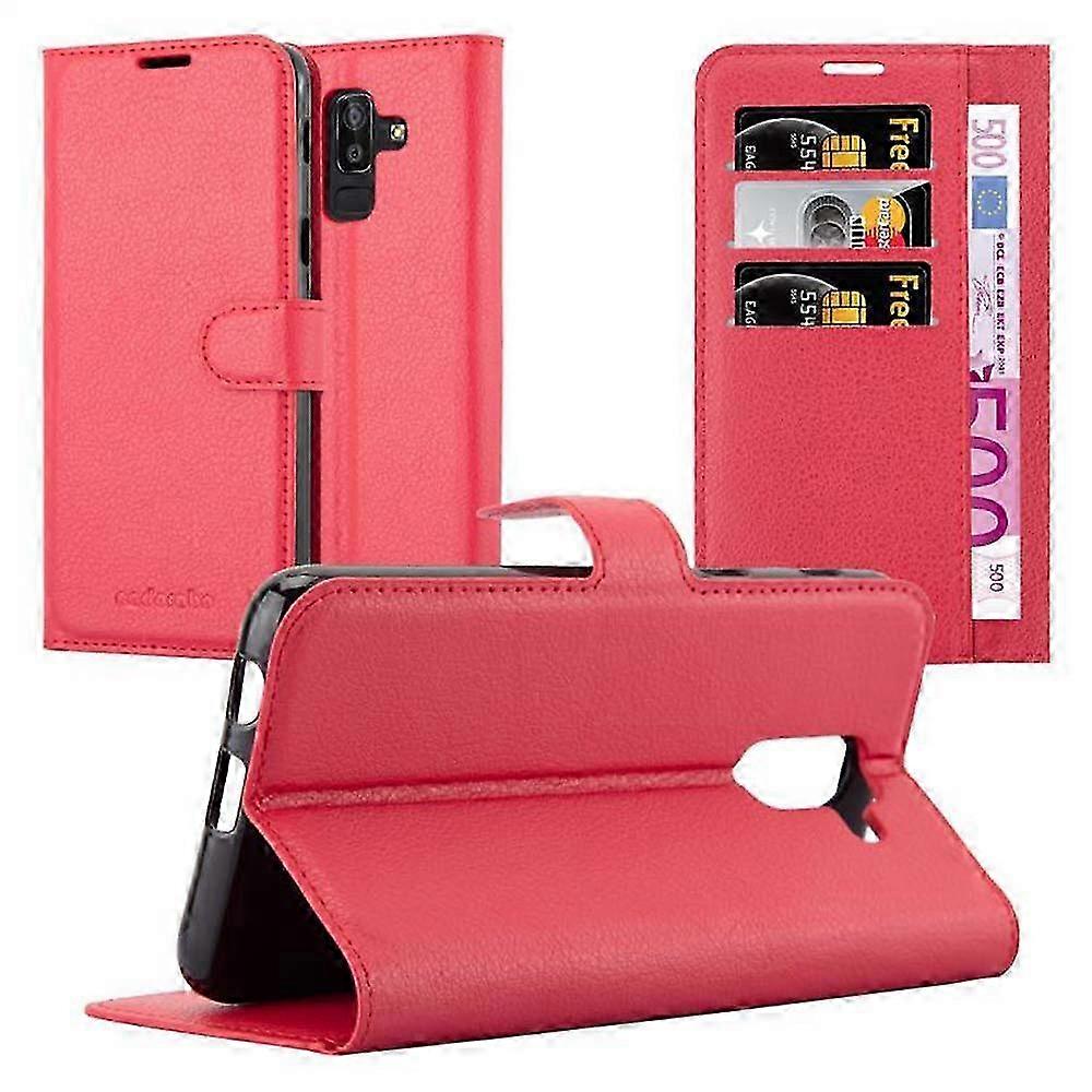 Galaxy J8 2018 Case - Protective Cover with Card Slots & Stand Function