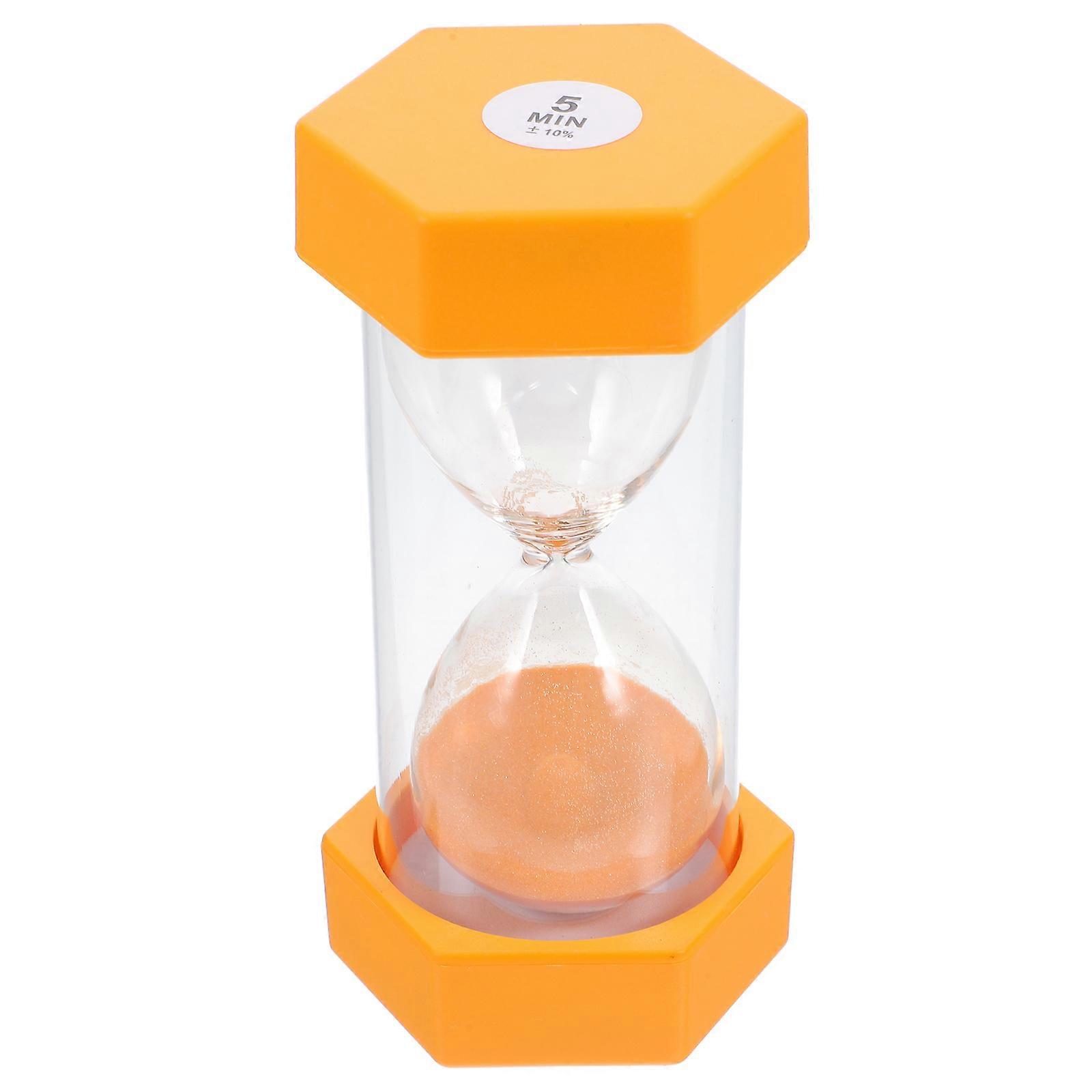 Plastic Sand Watch Hexagonal Shape Modern Design For Kitchen Use 12.10X6.40X6.40CM 1Pcs