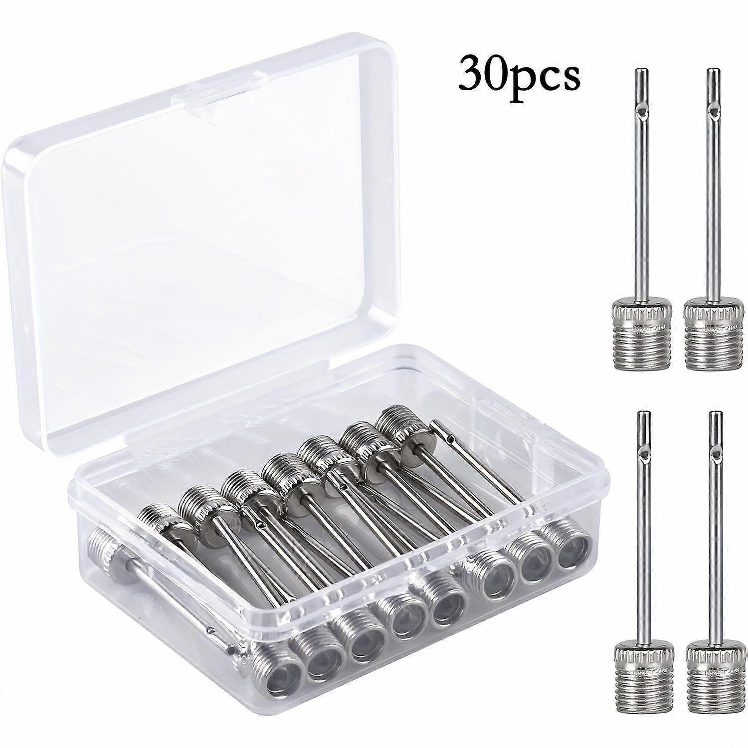 30pcs Stainless Steel Air Pump Needle, Premium Inflation Needles, Pump Needle For Football, Basketball, Soccer,