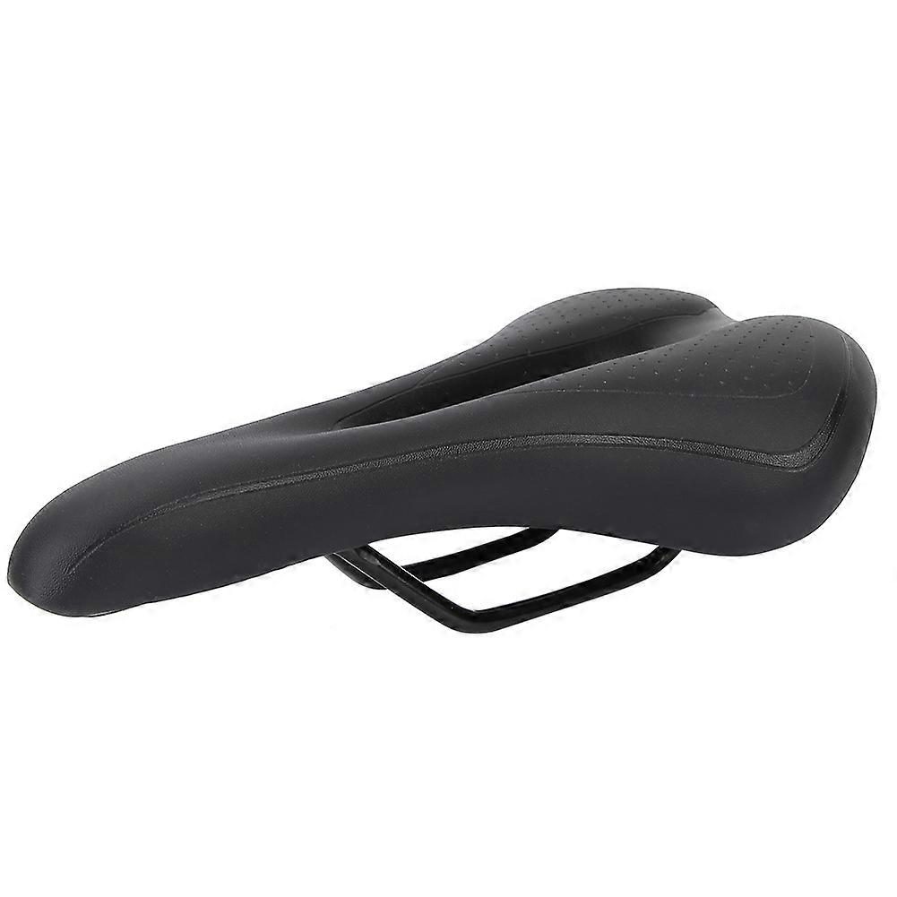 Selle de vélo de route et de montagne souple et confortable, résistante aux chocs, noire