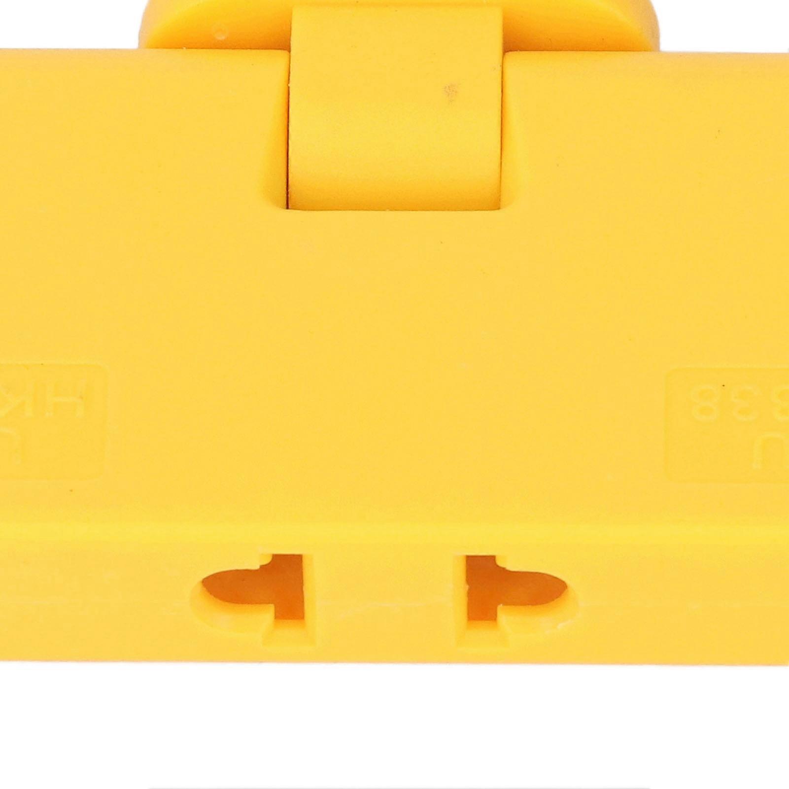 5pcs 1 to 3 Plug Adapter 180 Degree Wireless Extension Cord