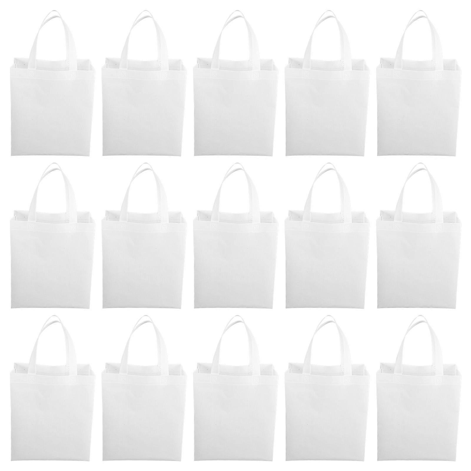 Reusable Non-Woven Shopping Tote Bags Lightweight Compact Design For Household Use 30Pcs
