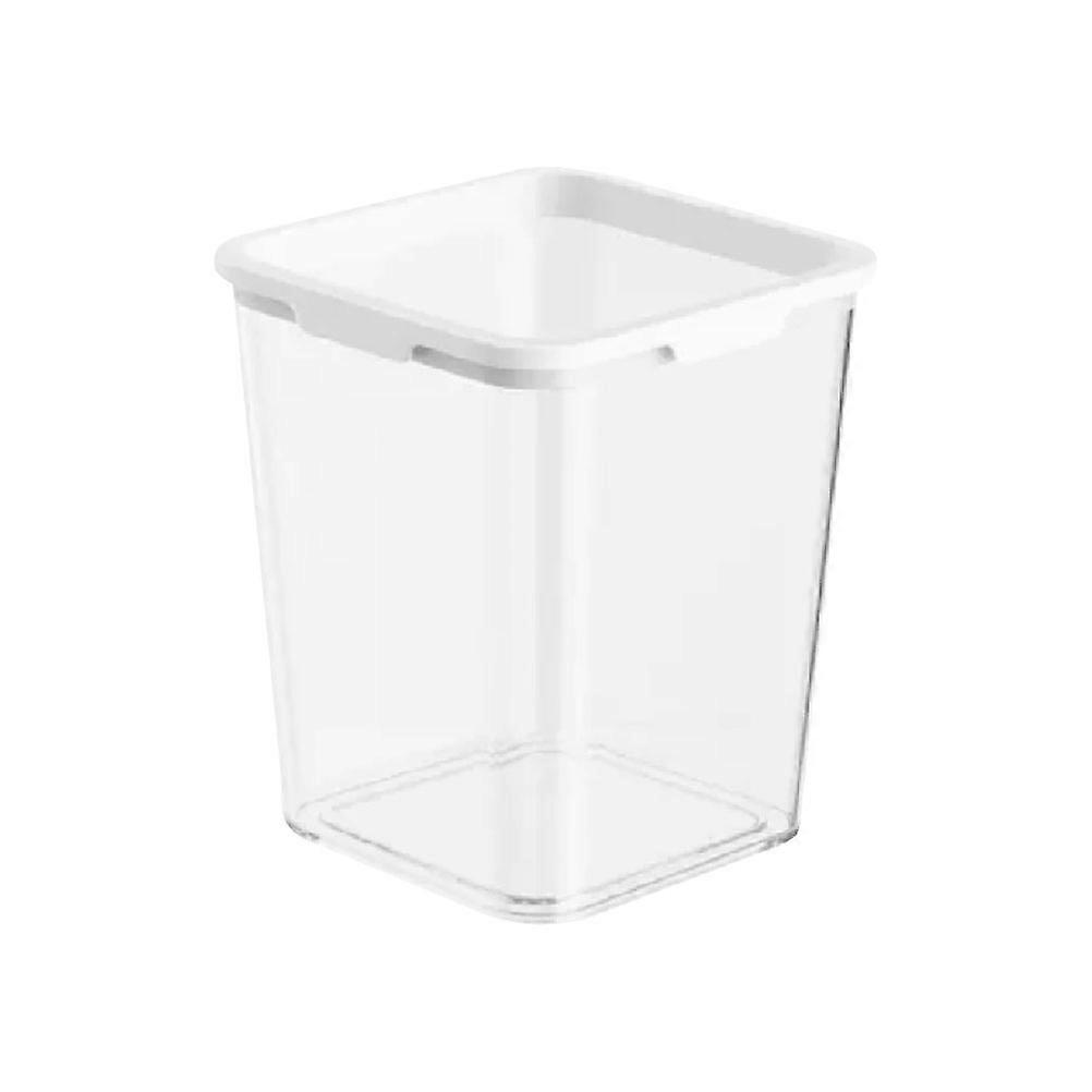 Transparent PET Trash Can with Large Capacity for Home Use Office Wastebasket 1Pc