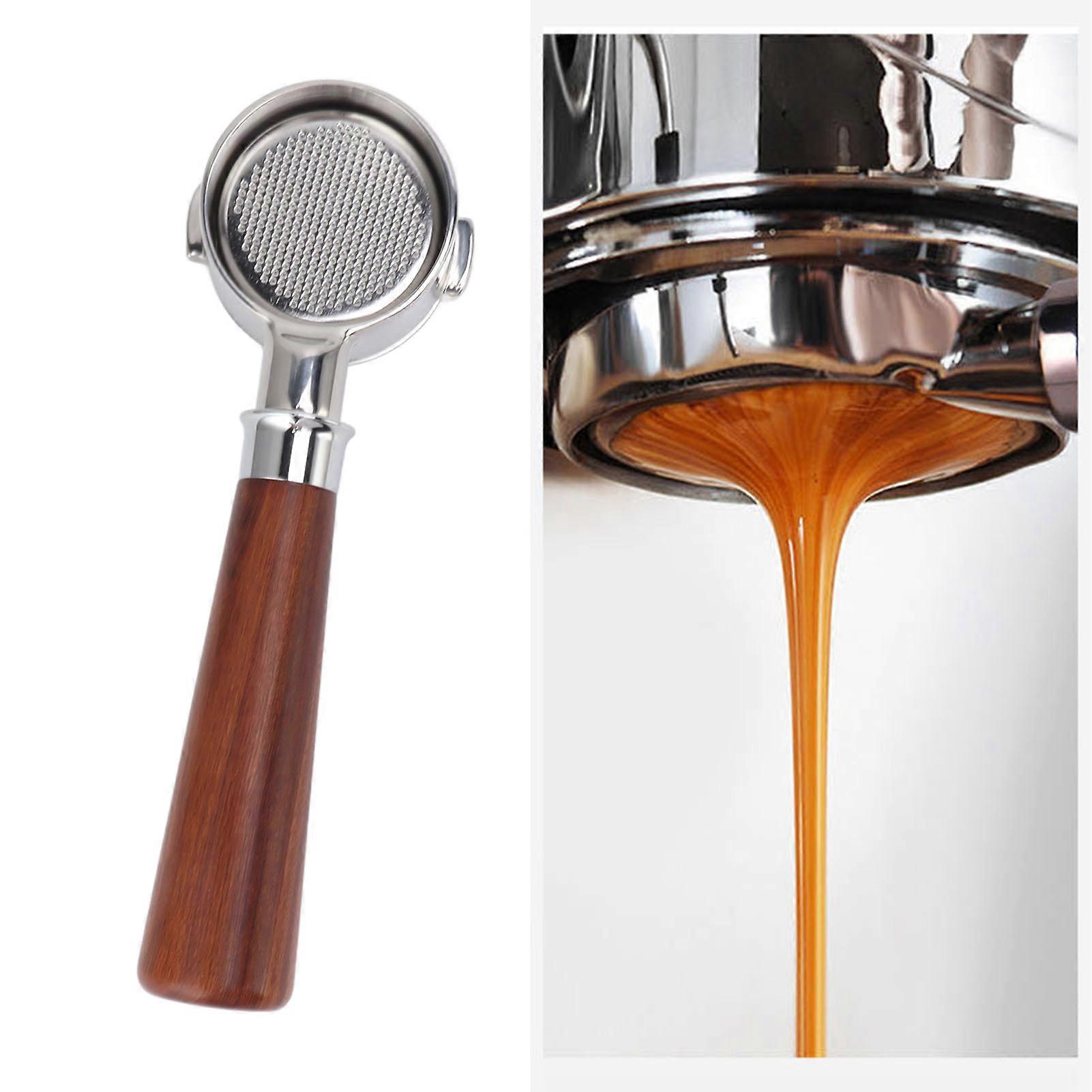 51mm Portafilter 2 Ear Coffee Bottomless Portafilter Replacement for EC0310 Coffee Machine Maker A1 Style Red Acid Branch 