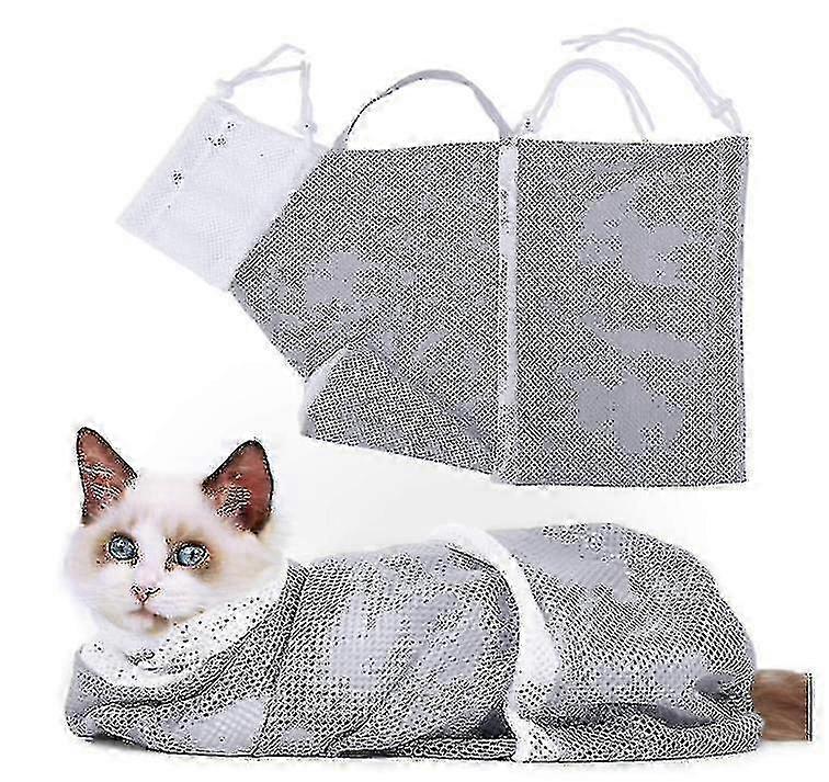 Cat Grooming Bag, Multifunctional Adjustable Cat Bathing Bag