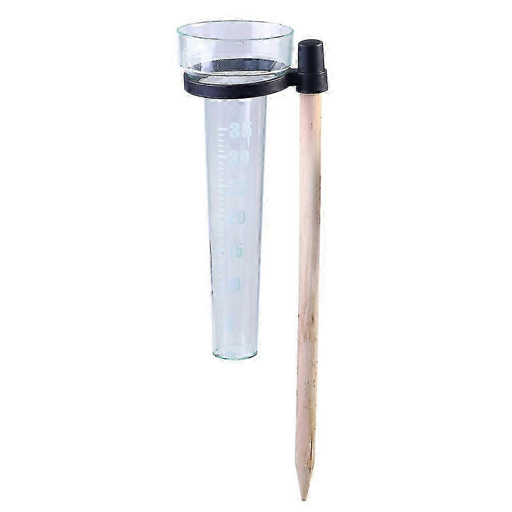 Rain Measurement Device with Plastic Test Tubes for Home Use - Weather Monitoring Tool