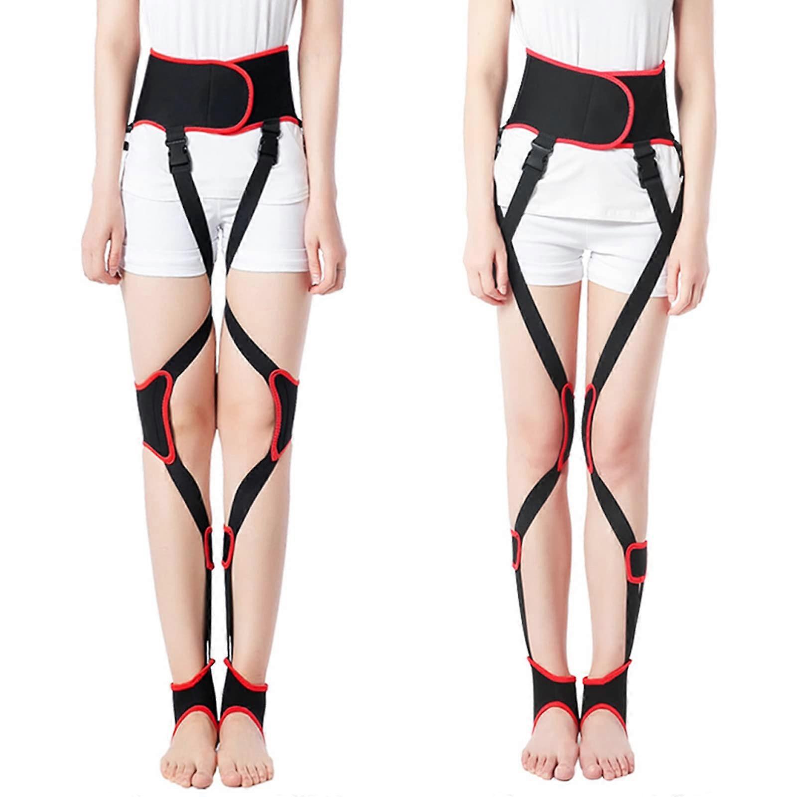 Knee Brace for Valgus Deformity, Adjustable Xo Leg Belt, Supportive Clamp Strap, Size M