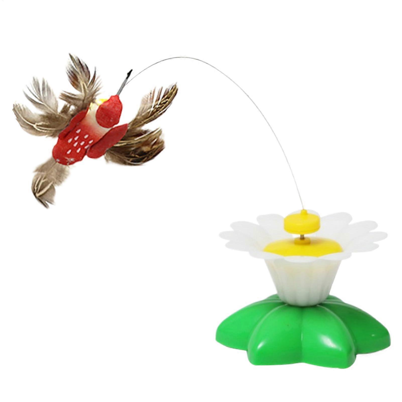 Automatic Cat Toy, Interactive Cat Toy, 360-Degree Rotation, Random Color, Bird Butterfly Teaser For Indoor Use