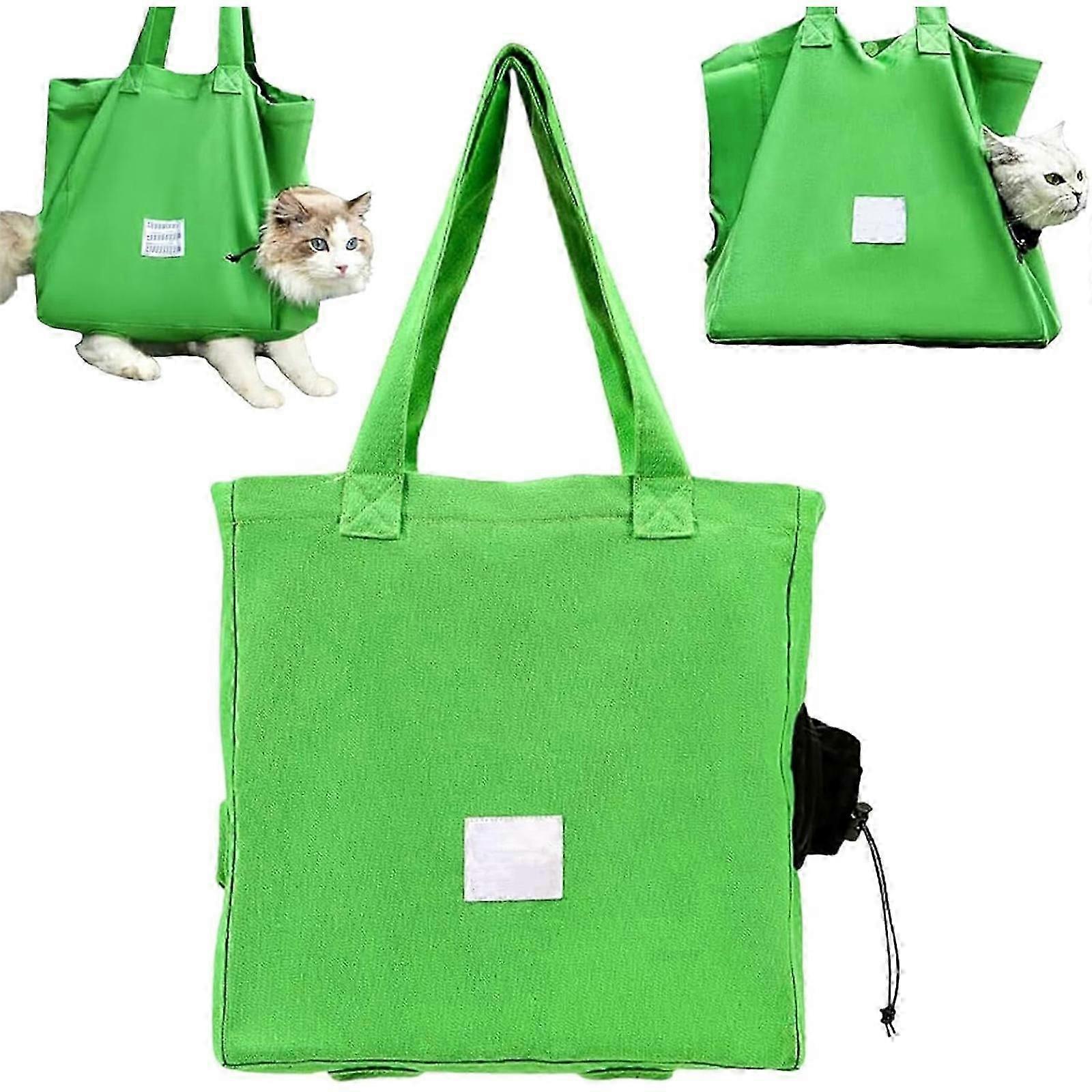 猫のトートバッグ、猫のトートバッグキャリア、猫のウォーキングバッグ、猫のトートバッグキャリアウォーカーの脚の穴
