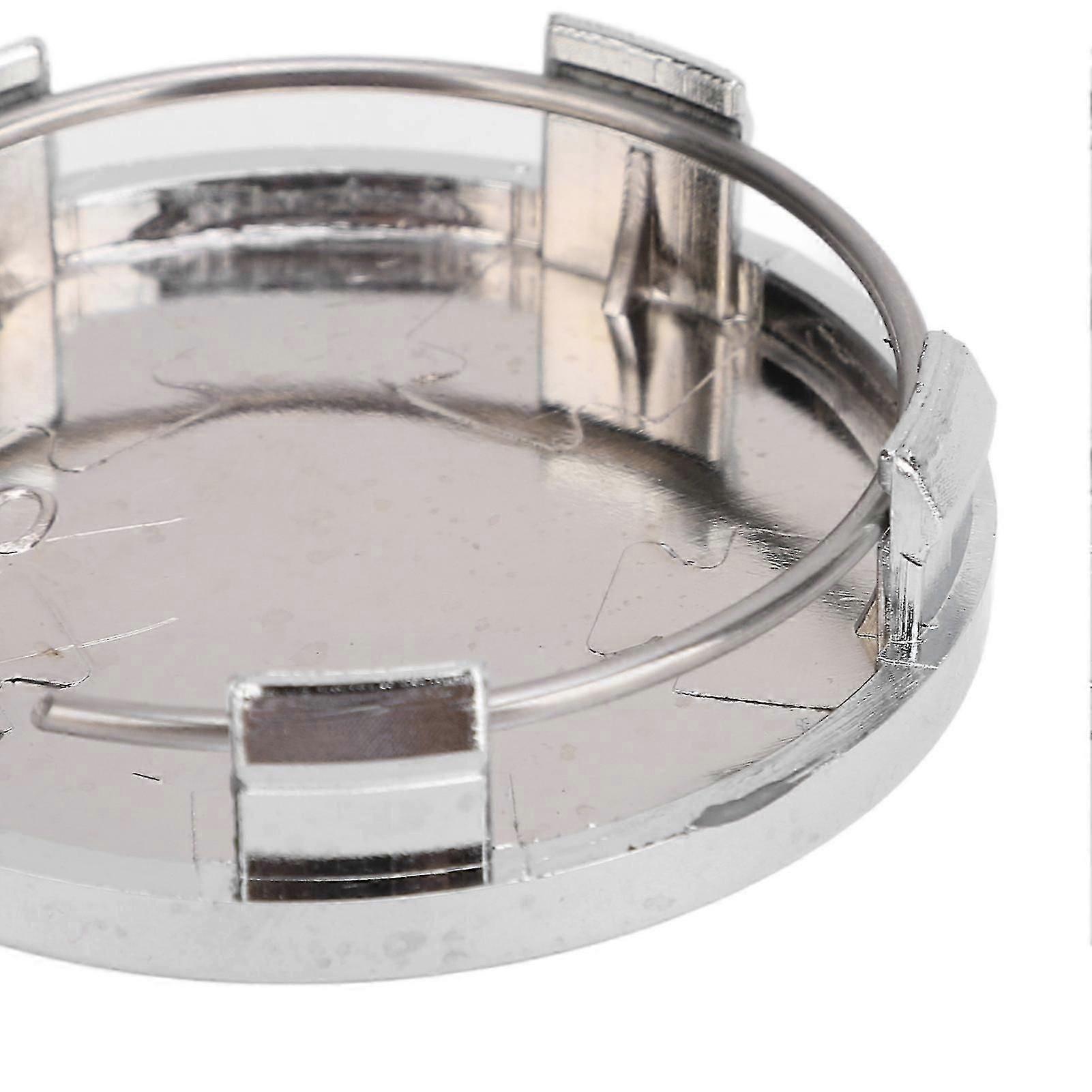 4pcs 60mm כובע רכזת מרכז גלגל לרכב עם טבעת ברזל מסוגנן גלגל צמיגים מרכז חישוק כיסוי רכזת אוניברסלי לרכב שחור