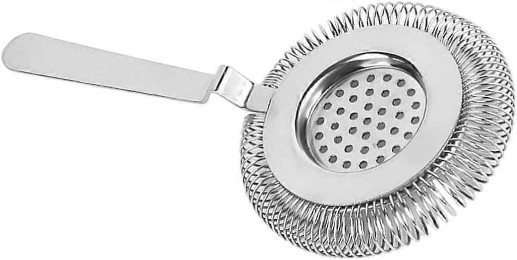 Cocktail Strainer Stainless Steel Bar Strainer for Bartenders and Mixologists (Silver)