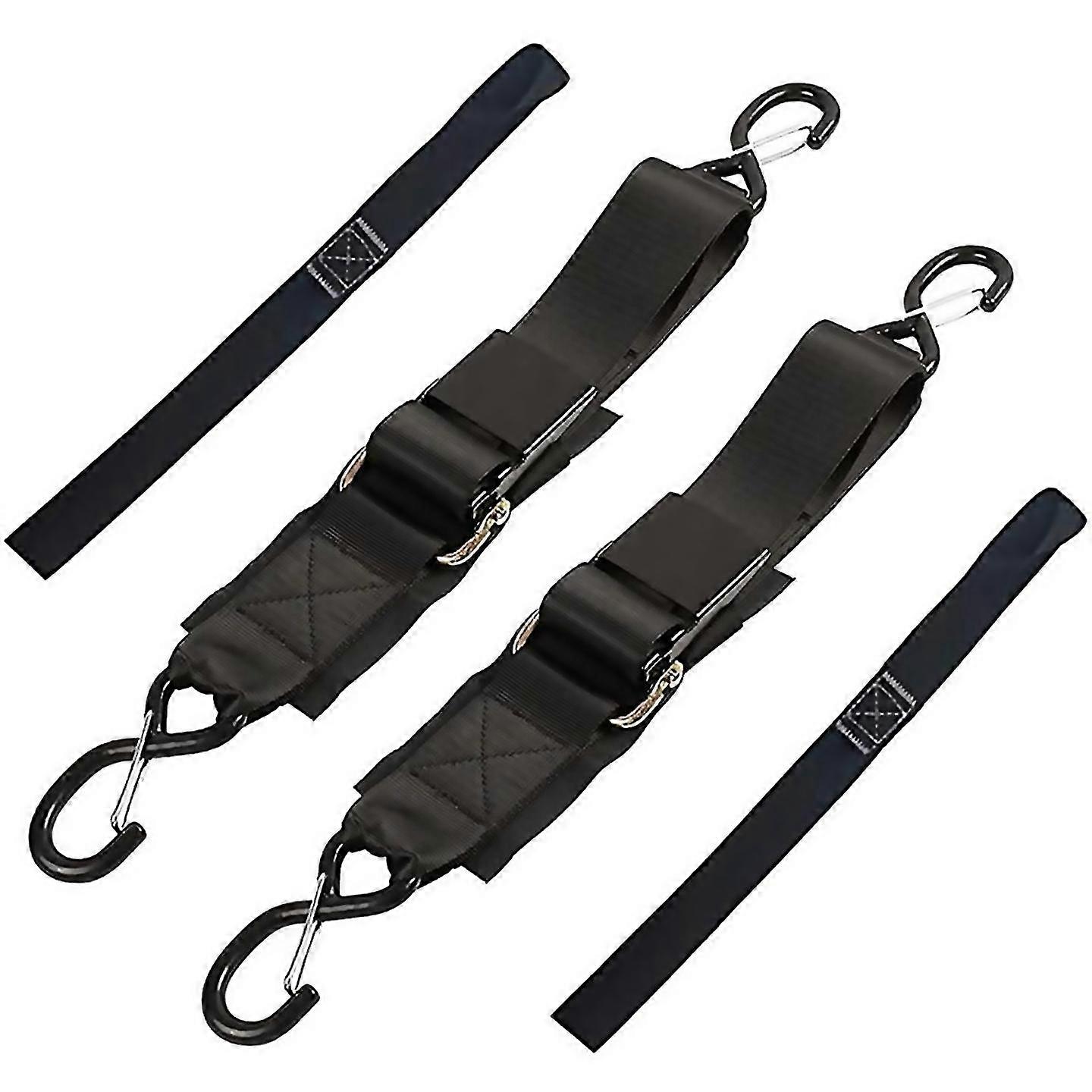 For 2-pack Boat Trailer Tie-down Straps,2in X 4ft Adjustable With Buckle