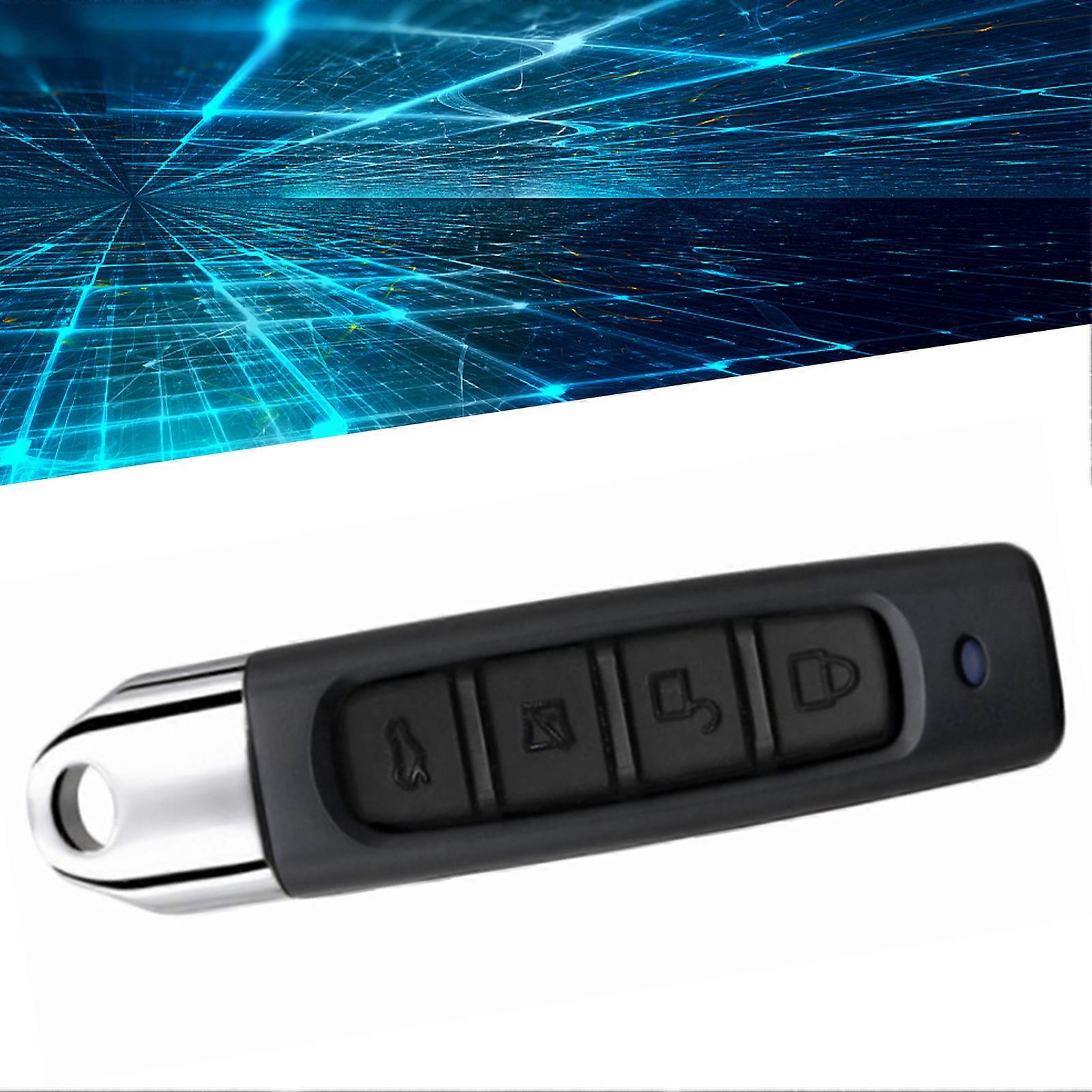 433MHz Cloning Key Fob Waterproof Black Wireless Cloning Remote Control for Electric Roller Shutter Door Remote Control