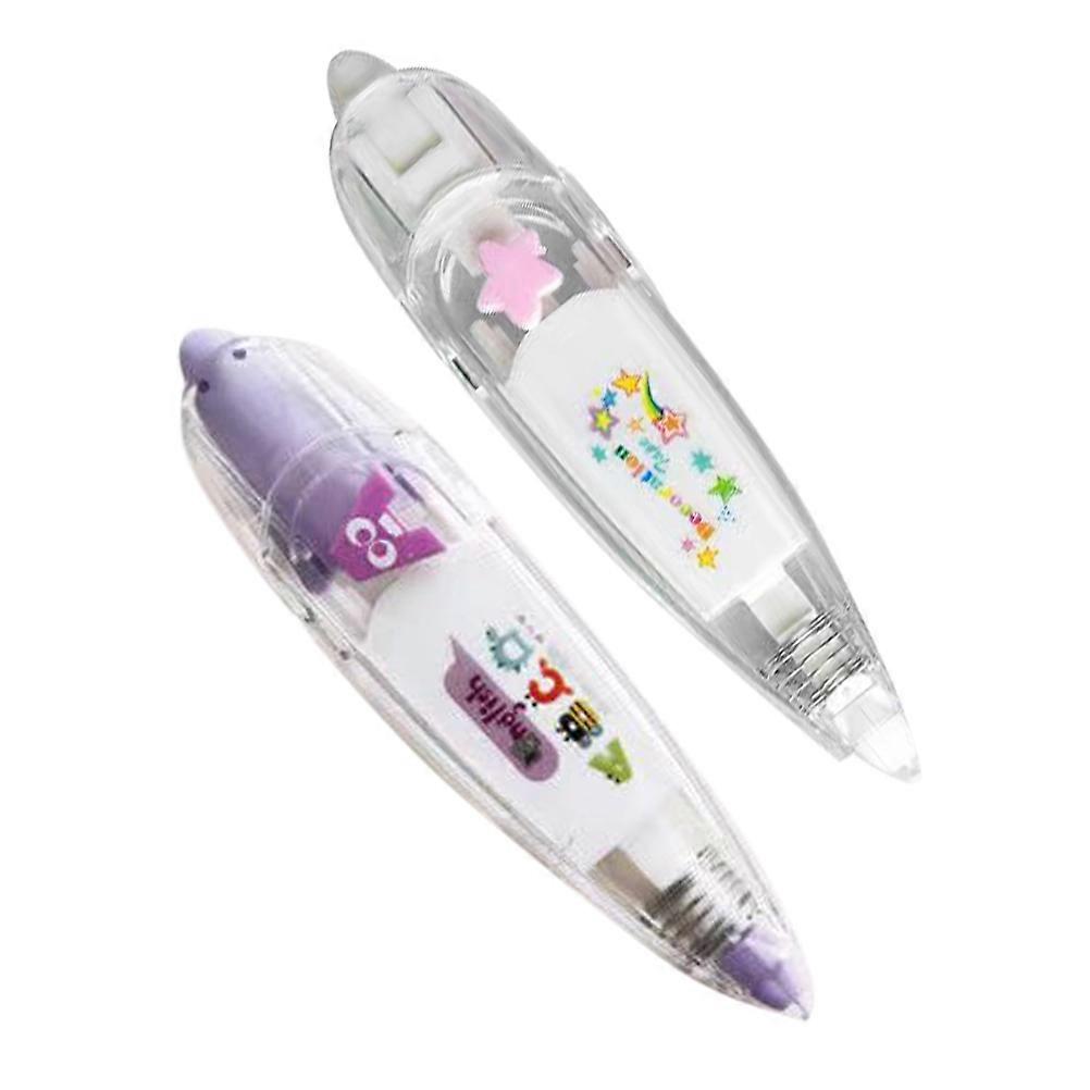 Decorative Press Tape Pen Correction For Diy Projects Assorted .3×1.1×0.8in 2Pcs