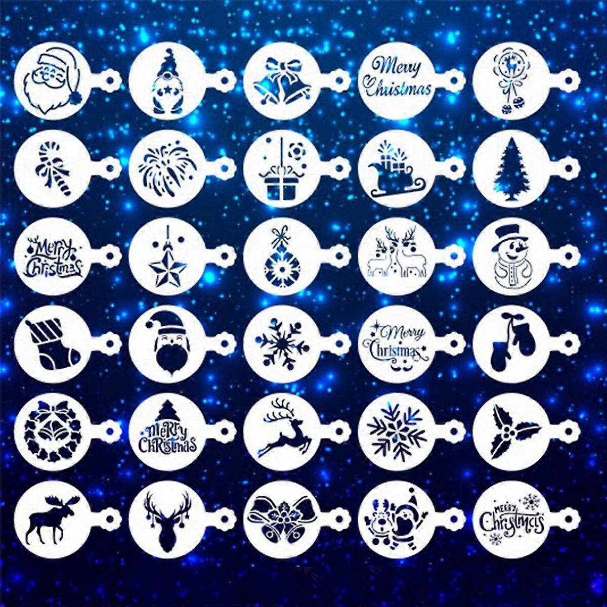 Cake Templates Coffee Stencils Reusable Painting Cake Stencil