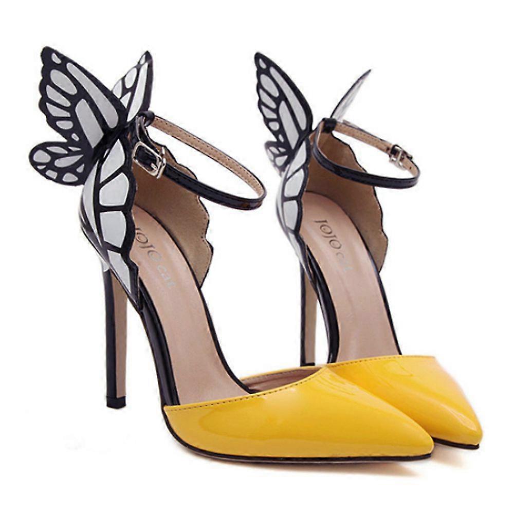 Dreamlike Butterfly Wings High Heel Pointed Sandals