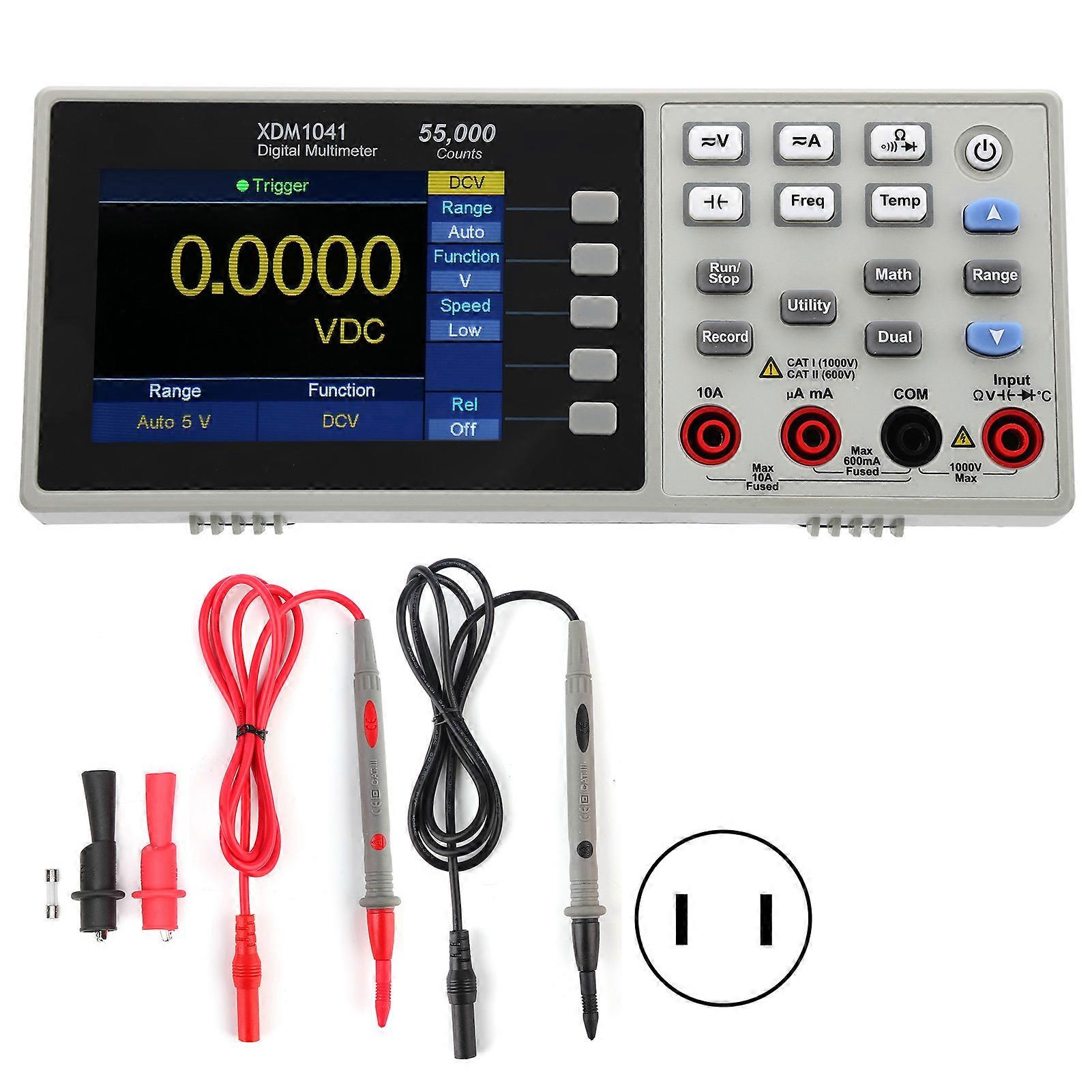 XDM1041 3,5-Zoll-LCD-Mini-Desktop-Digitalmultimeter True-RMS-Temperaturtester-Messgerät