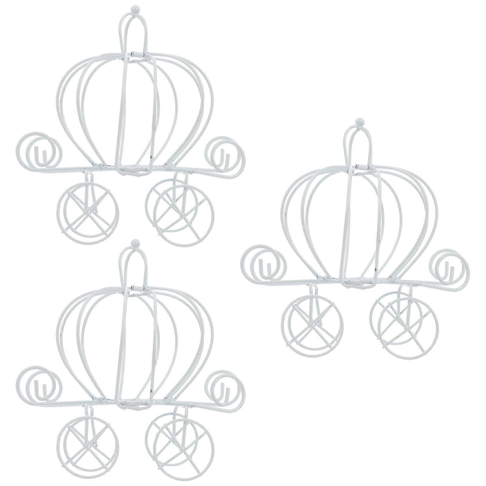 Small Box Trolley Box Candy Box DIY Projects Iron Pumpkin Carriage Shape 3Pcs