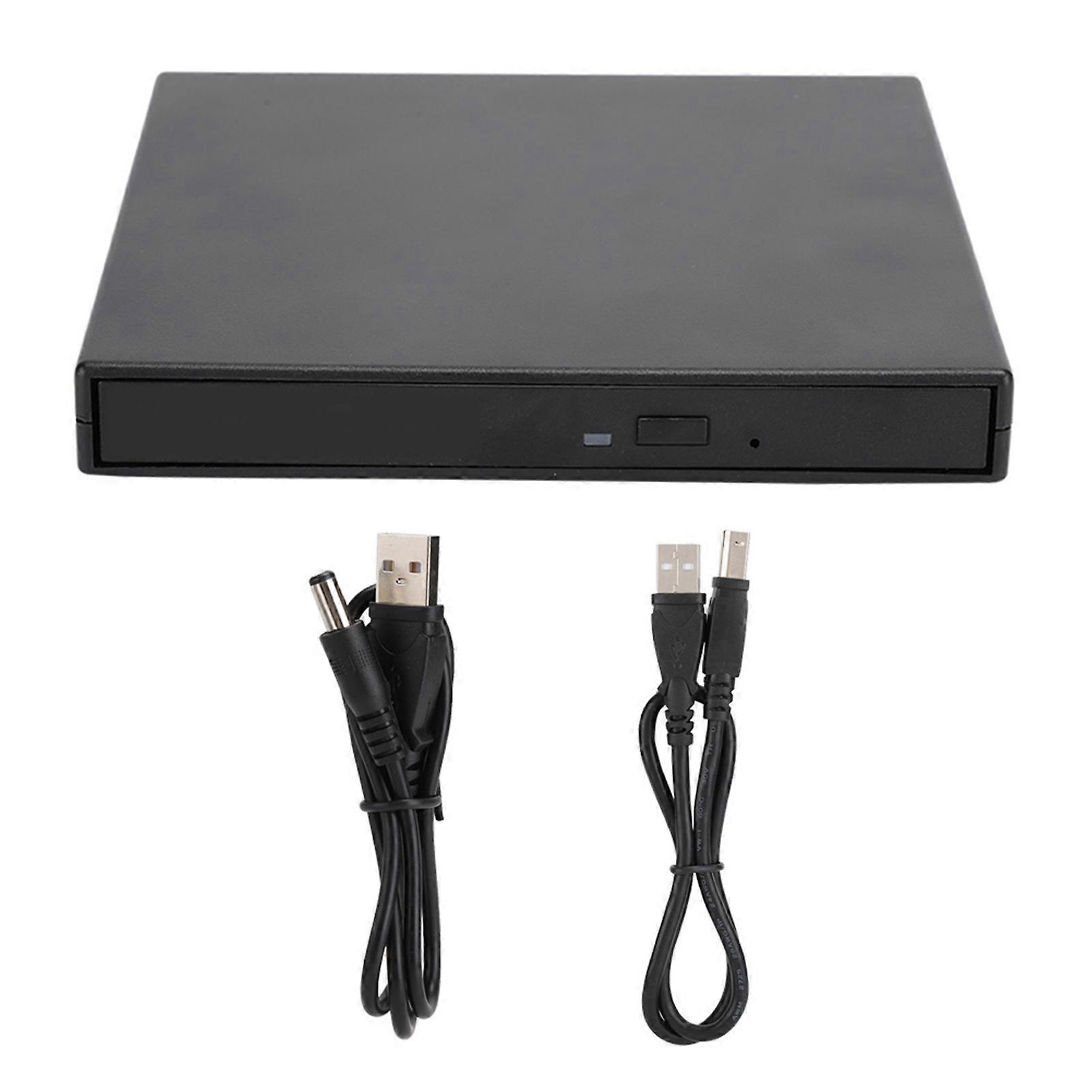 USB2.0 DVd RW Laptop Desktop CD ROM Optical Drive Black for Windows 2000/Xp Vista Windows 7