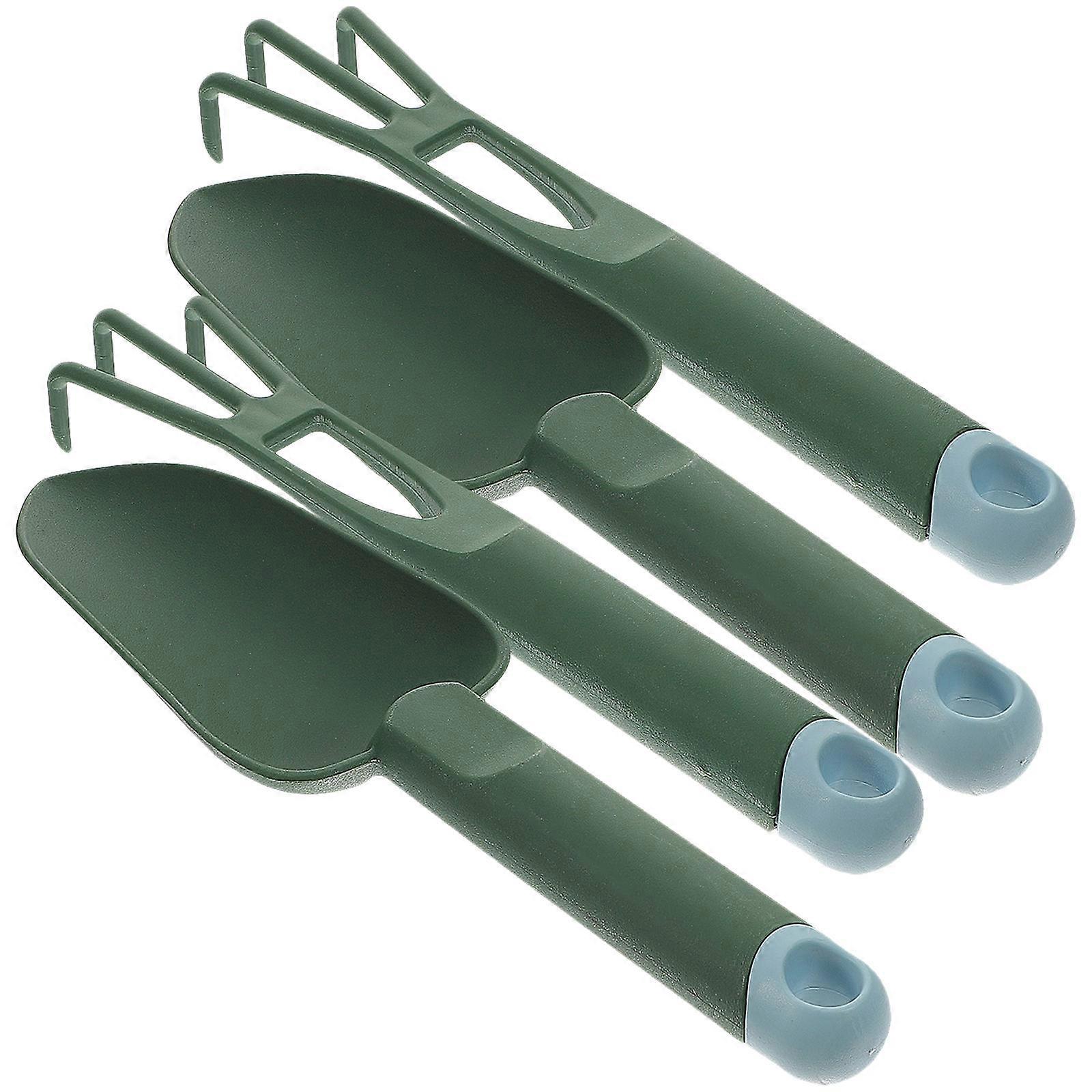 Hand Trowel And Cultivator Plastic Bonsai Tools For Gardening 11.8×3.1×1in 2Sets