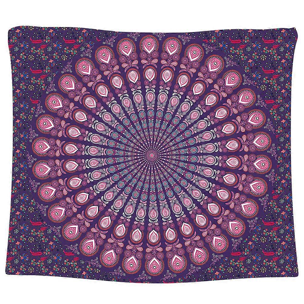 Rectangle Wall Tapestry Advanced Printing Technology Purple Color For Room Decor 1Pcs
