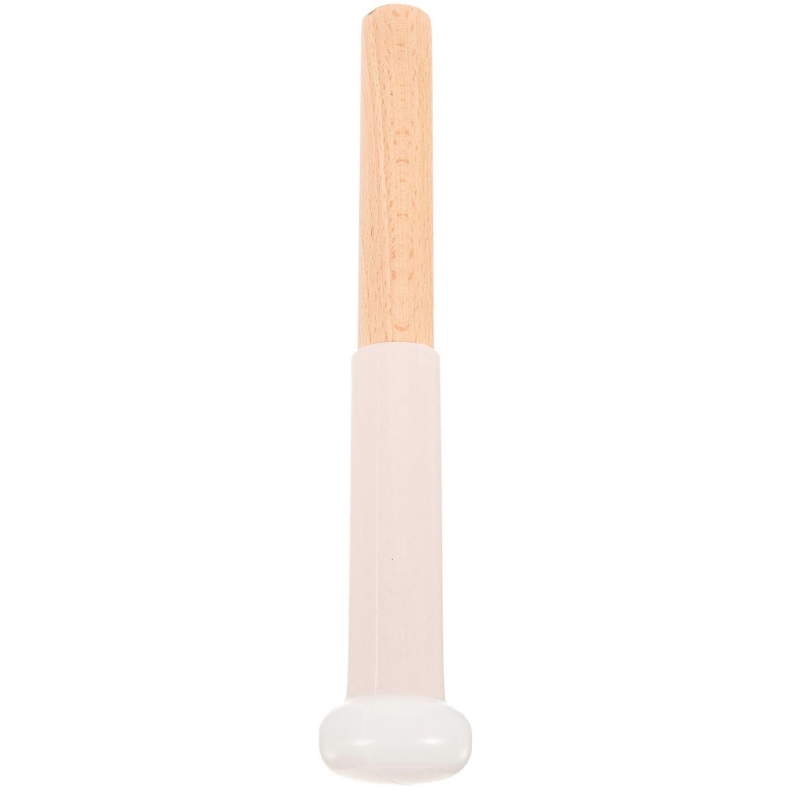 Sound Bowl Mallet Singing Bowl Accessory Wood Tibet Bowl Striker Produces Clear Sound Nonslip Design For Musicians Therapists 20.5x3.5cm 1Pcs