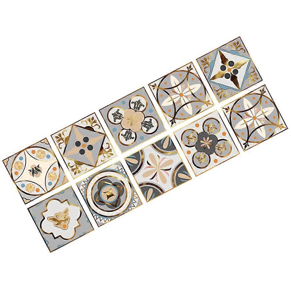 Here's a polished and professional product description based on the title you provided:
**10pcs Self Adhesive Removable Tile Stickers – Vintage