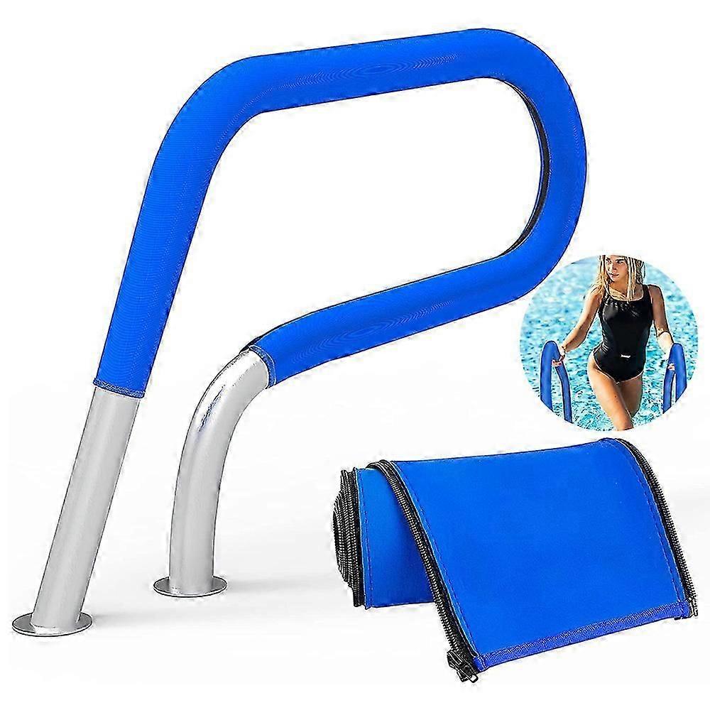 4/6/8/10ft Pool Handrail Cover with Zipper Non Slip Safety Grip Sleeve for Swimming Pool Inground Ladder Handles Hand Railing Covers