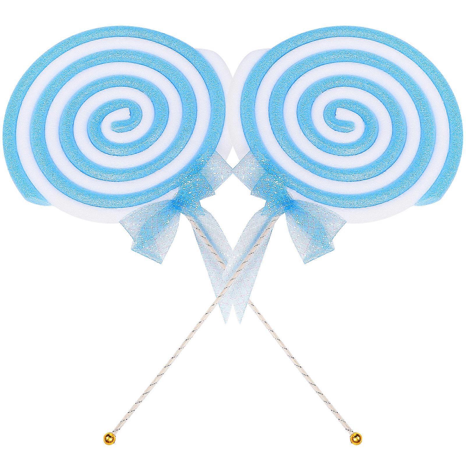 2pcs Large Simulated Lollipop Models Photography Props for Parties Realistic Fake Candy Decorations for Unforgettable Moments