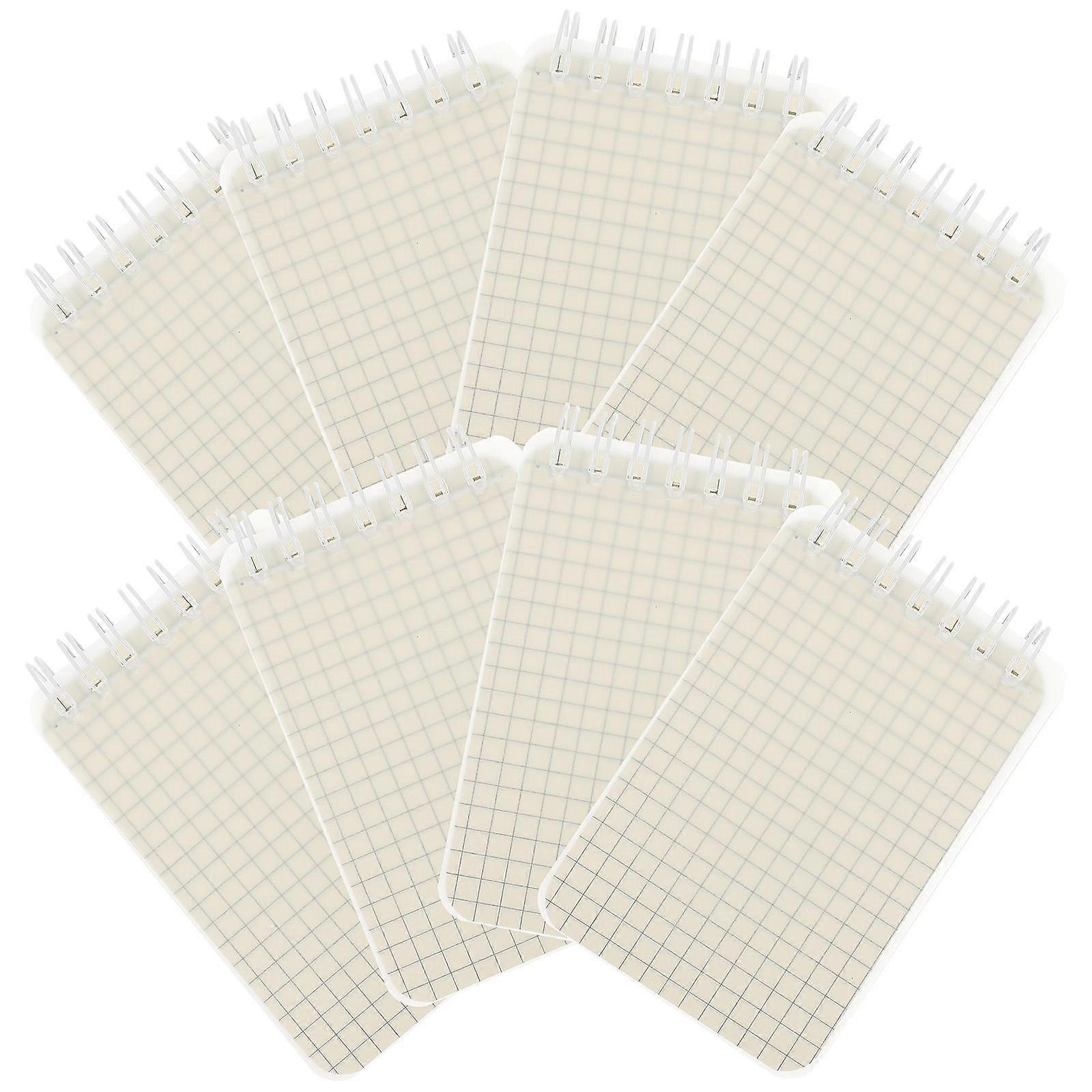 Portable Small Spiral Notebook for Home Use with Paper Material Beige Color 10 Pcs