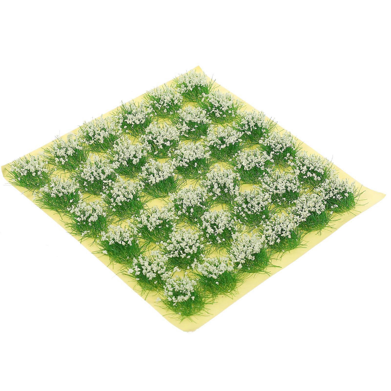 1 Sheet Static Flower Tuft Railway Miniature Artificial Grass Plant