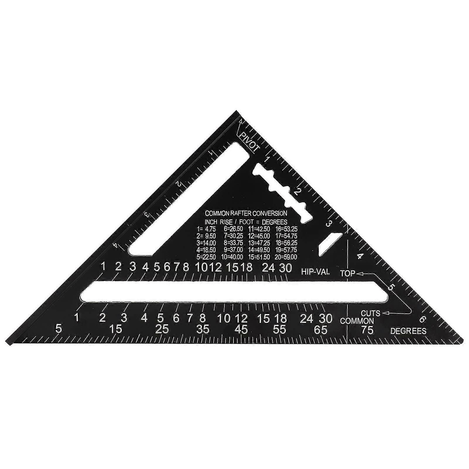 Roof Triangle Protractor Measuring Tool For Roof Layouts, Clear Scale, UK System, Britisches System