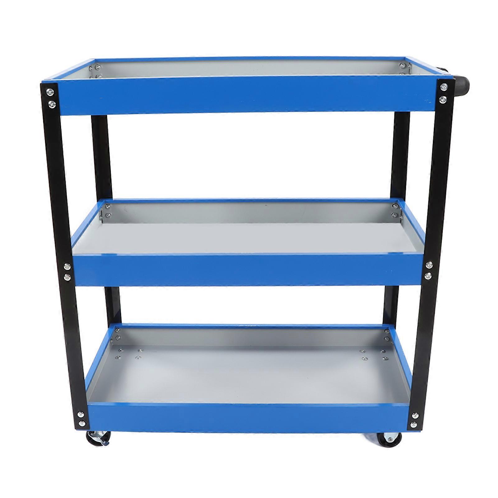 3 Tier Tool Trolley 110 LBs Load Capacity Heavy Duty Service Utility Cart for Warehouse Garage 