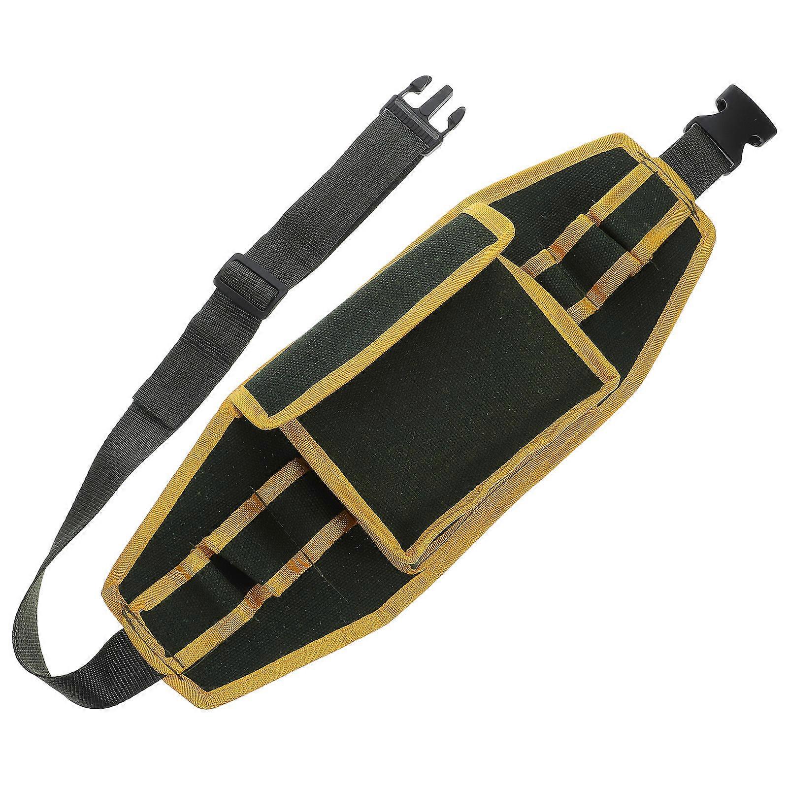 Tool Waist Pouch Multifunctional Tool Bag Men Women Rectangular Shape Adjustable Belt Multi-functional Electrician Tools 1Set