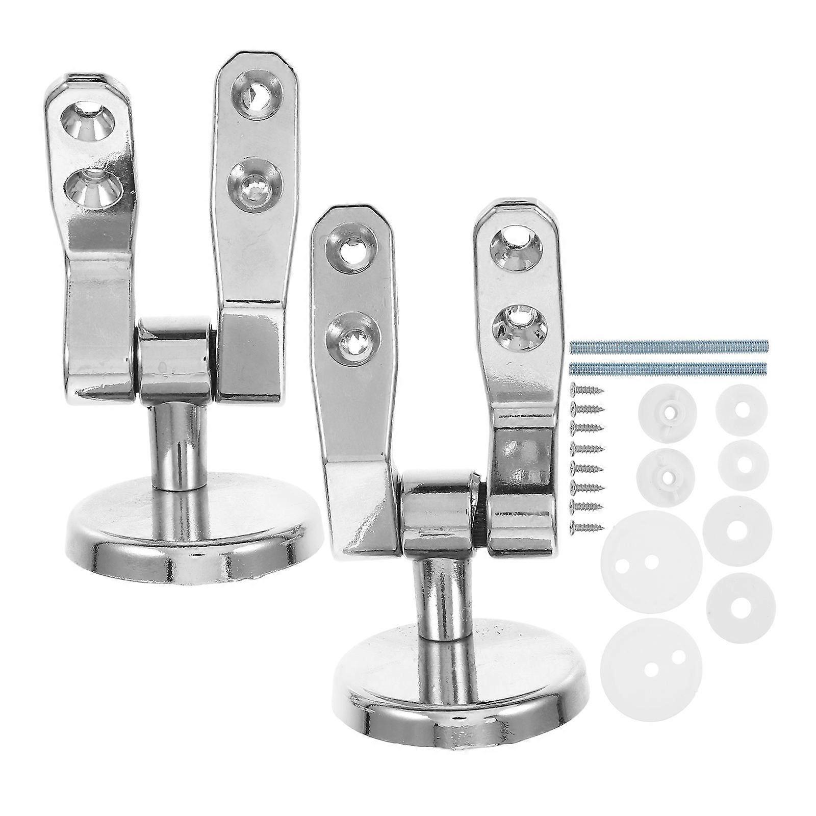 Toilet Seat Hinge Set   Alloy Soft Close Hinge with Screws for Easy Installation & Smooth Operation in Bathrooms