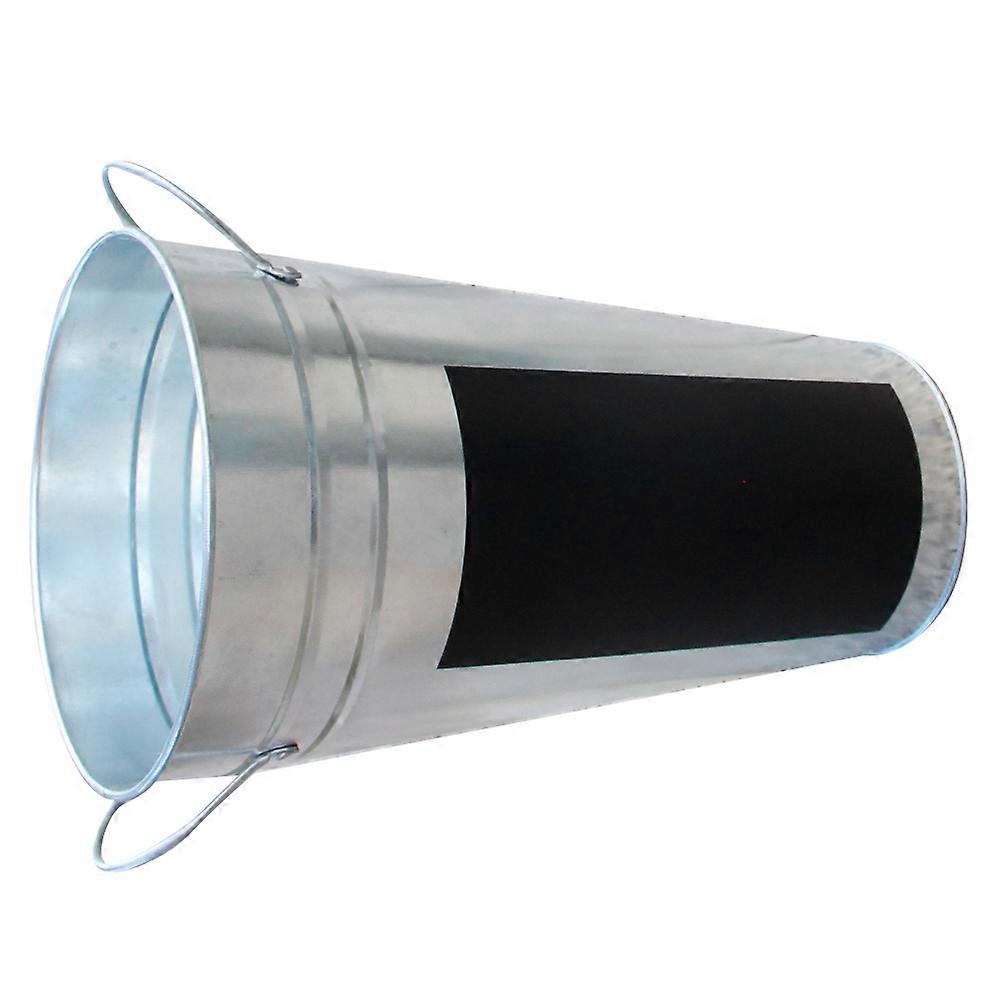 Bucket Decorative Flower Display Bucket Silver Desktop Storage Container Hydroponics 1Pc