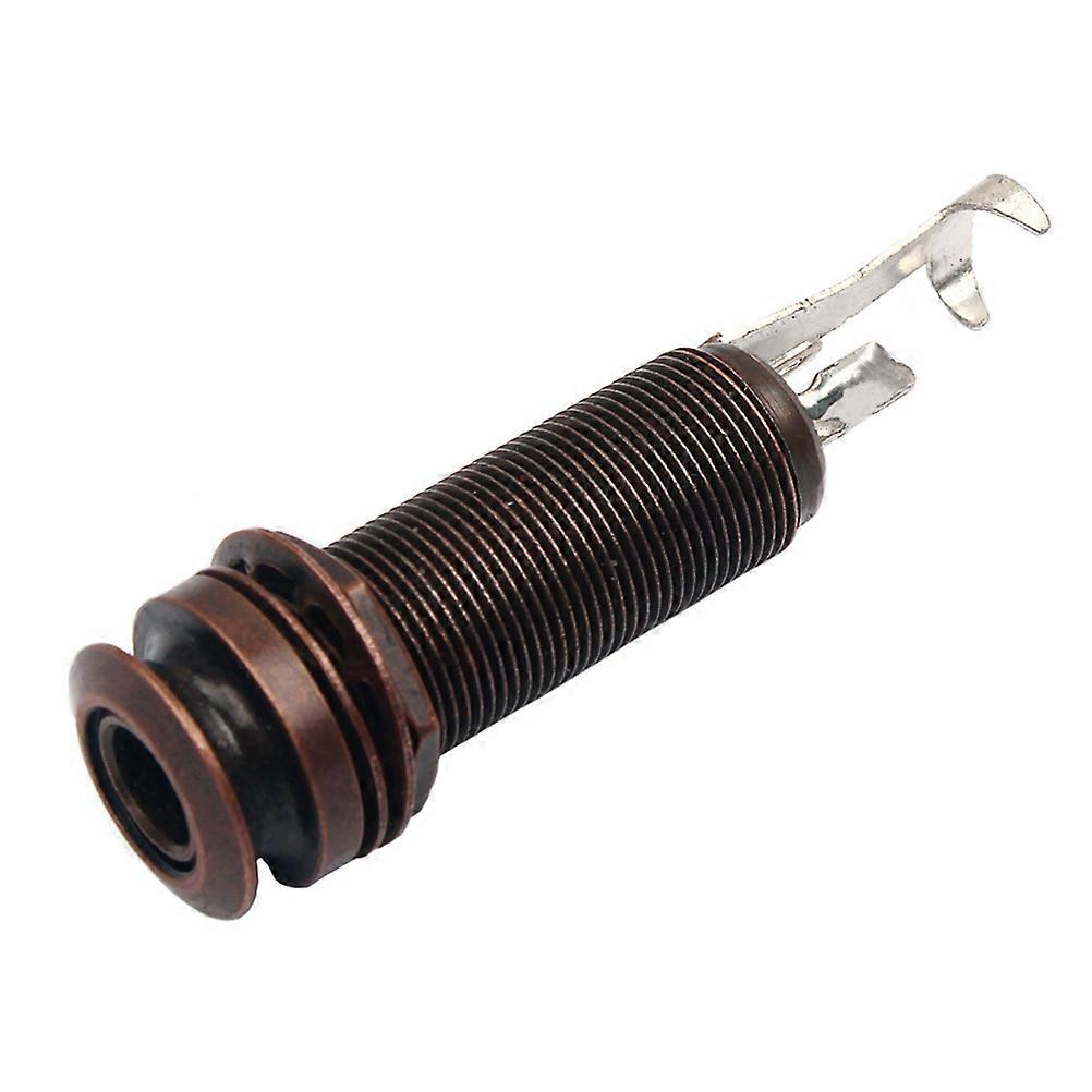 Basgitarr Jack Gitarr Ändstift Uttag Mono eller Stereo Applikationer 5,8 x 1,5 x 0,64 cm Mässing Cylinder 1st