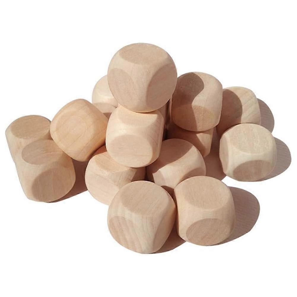 Wuerfel Cubes: Unfinished Square Blocks With Rounded Corners For DIY Craft Projects