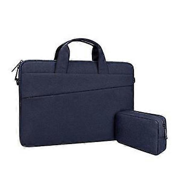 Sacoche pour ordinateur portable avec étui adaptateur secteur, 15,4", bleu foncé, 365 x 255 x 25 mm