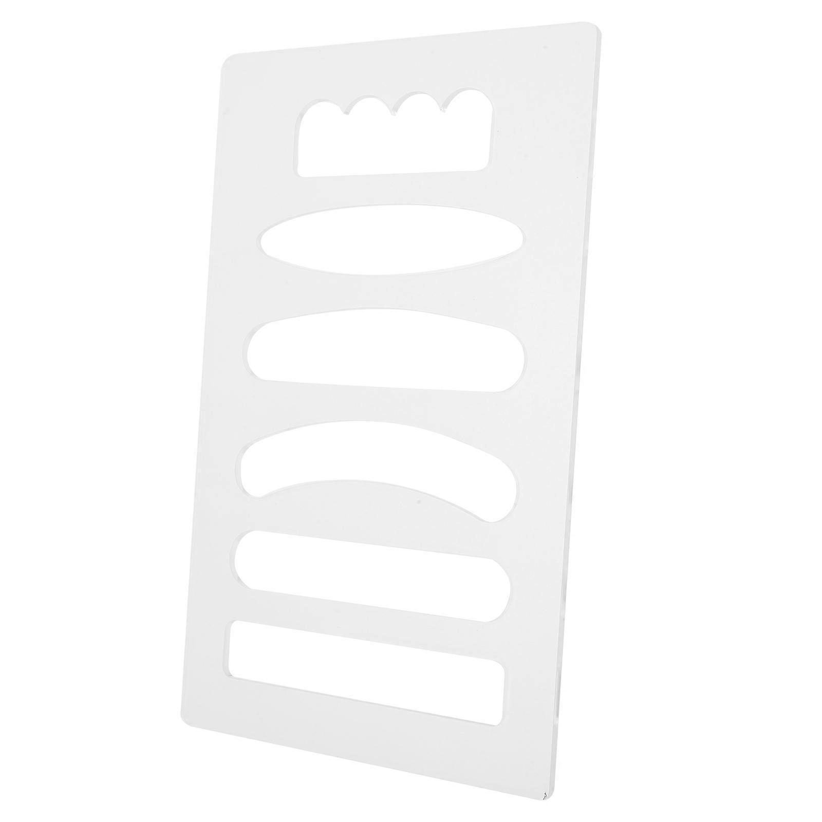 Woodworking Tool Acrylic Cutting Board Handle Template Precision Cutting Transparent 30.00X19.50X0.40CM For Creating Charcuterie Boards 1Pack