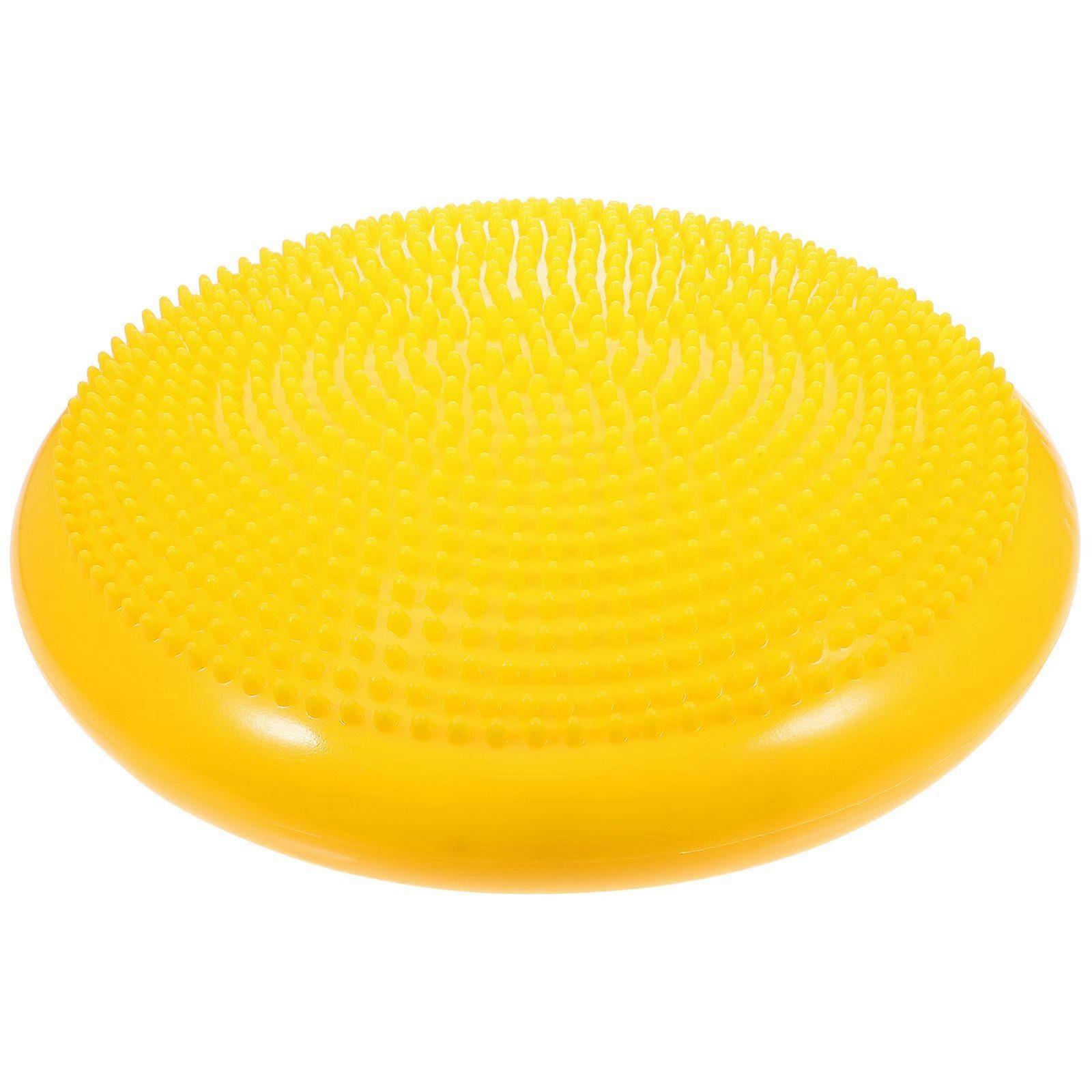 Inflated Stability Wobble Cushion Extra Thick Core Balance-Disc Wiggle Seat for Improving Core Strength Relieving Back Pain with Random Color Air Infl