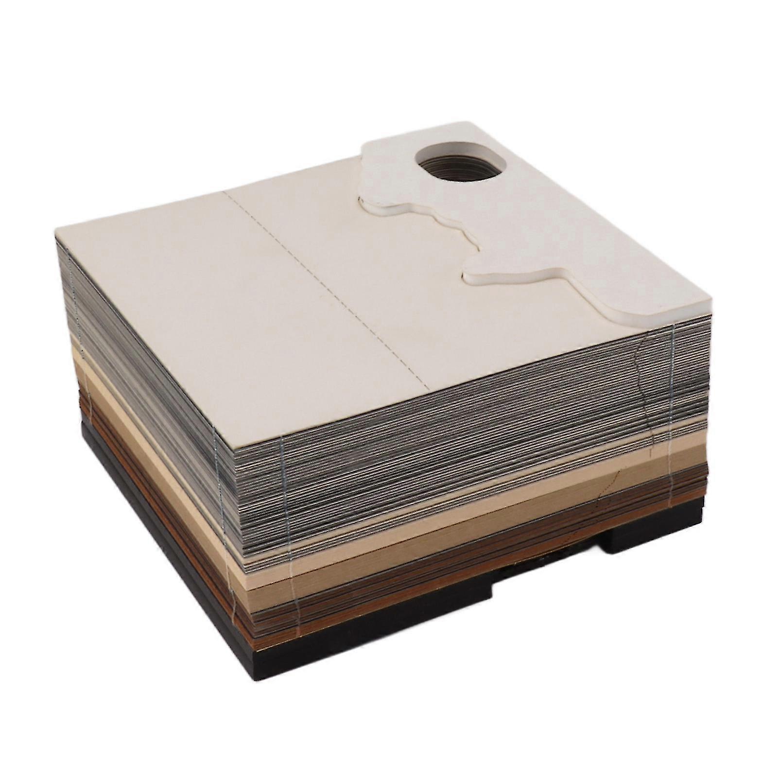 2025 3D Memo Pad Papier Château Design 3D Art Craft Note Pad Bloc-notes Décoration de la maison avec lumière