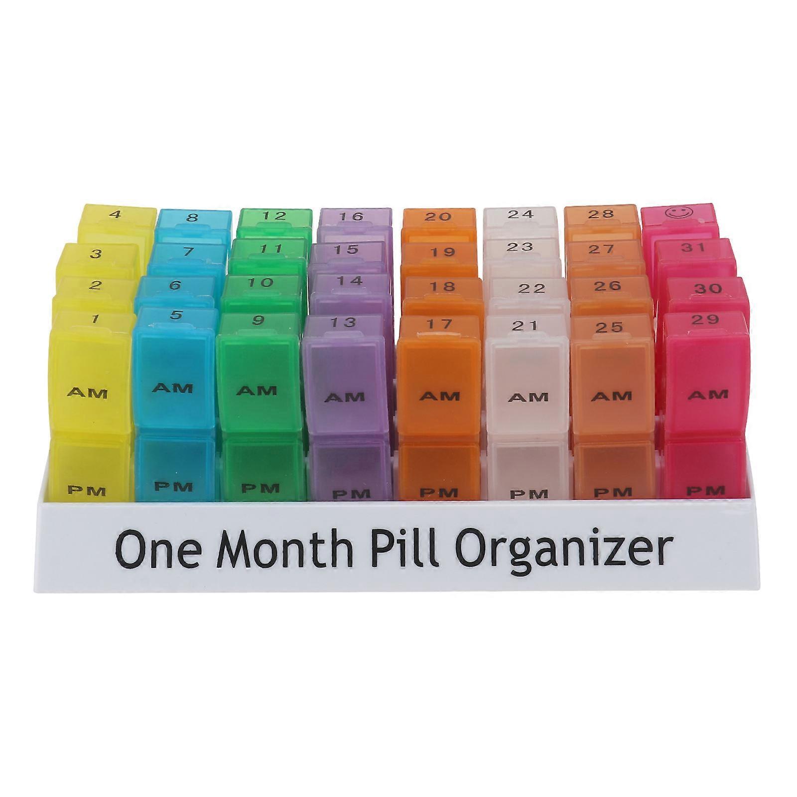 Medication Organizer Daily Pill Container 1Pcs Removable Refill Designed For Elderly Convenient To Carry Durable Material