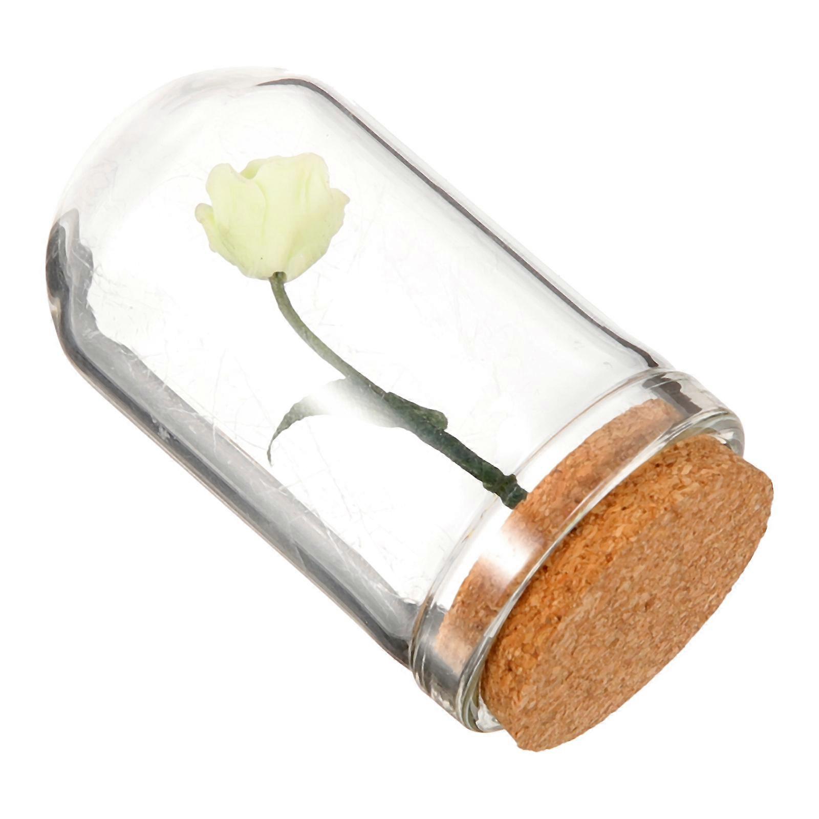 Simulation Scene Mini House Flower Decor Prop For Photography 4.5X2.5Cm Realistic Design 1Pack