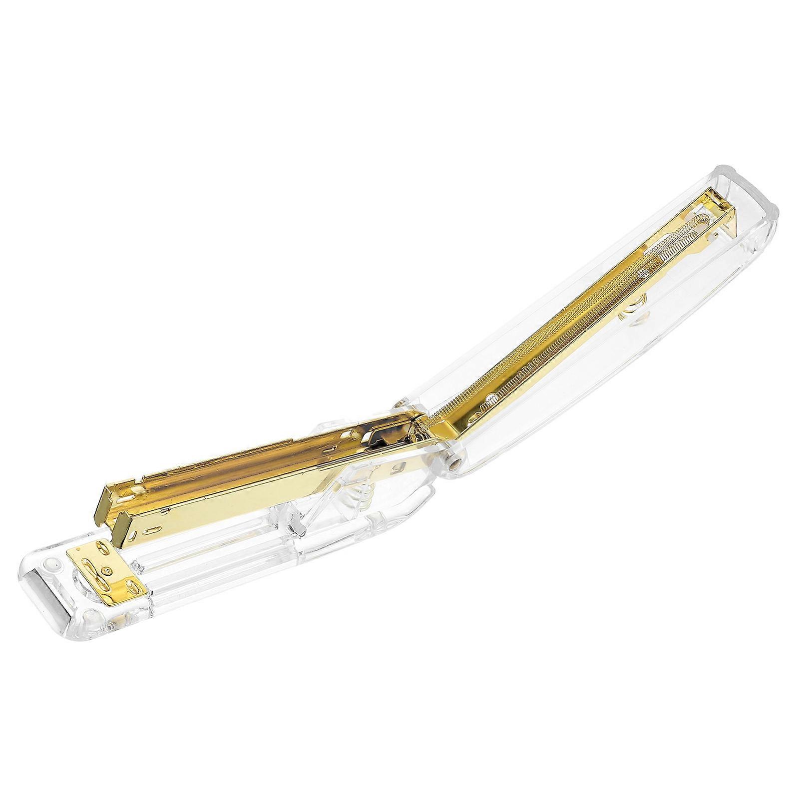 Handheld Transparent Stapler For School Children And Friends Binding Stapler 15.50X6.5X3.5Cm Compact 1Set