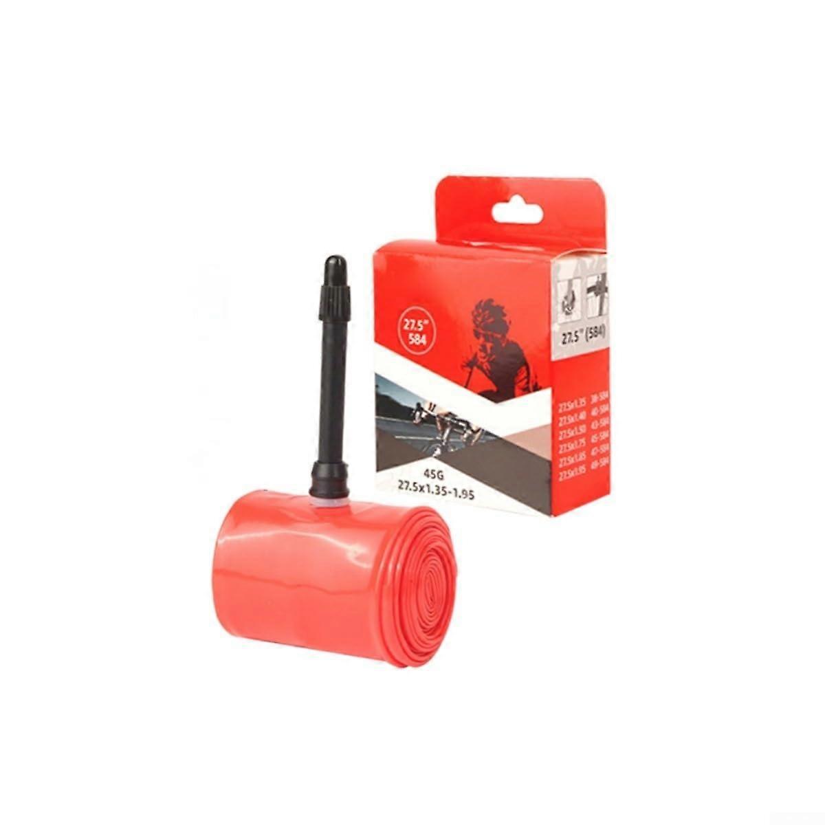 27 12.7 cm T inner tube for bicycles, with frame adapter and resistant to and low temperatures, 27.5inch (1.351.95).